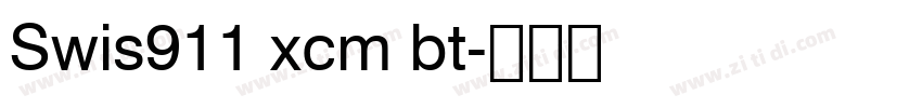 Swis911 xcm bt字体转换